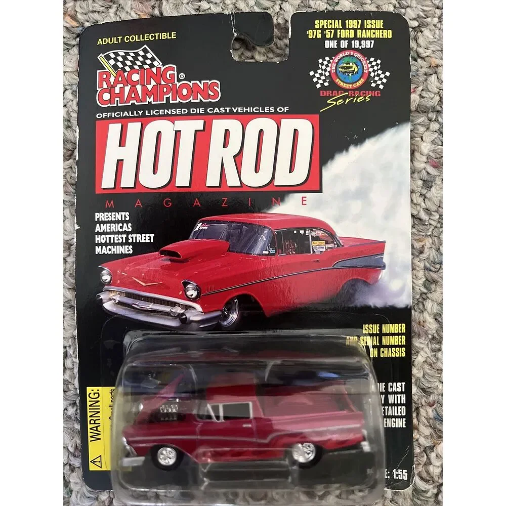 Special 1997 '57 Ford Ranchero Scale 1:55 Racing Champions Hot Rod Magazine